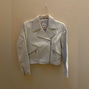 🏍 Newport News - Y2K - genuine leather cropped moto inspired jacket